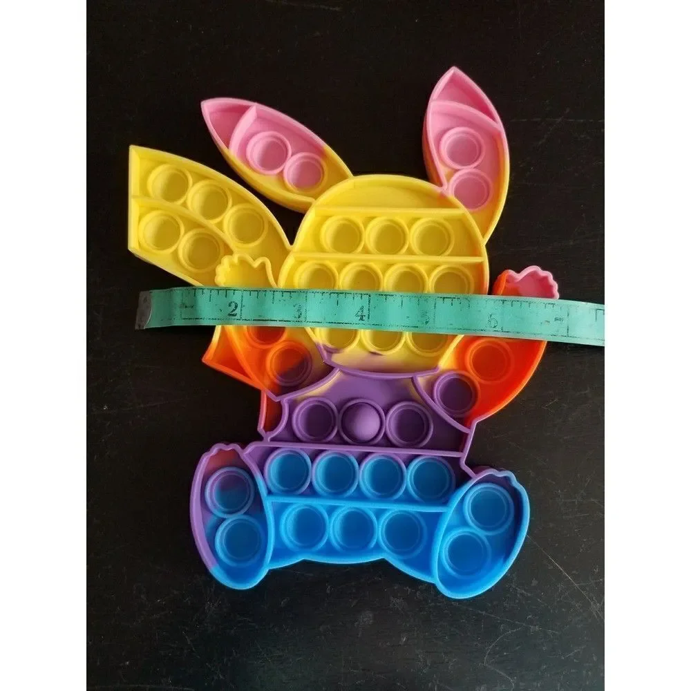 Fidget Toy Tie Dye Pikachu Push Pop Bubble Silicone Sensory